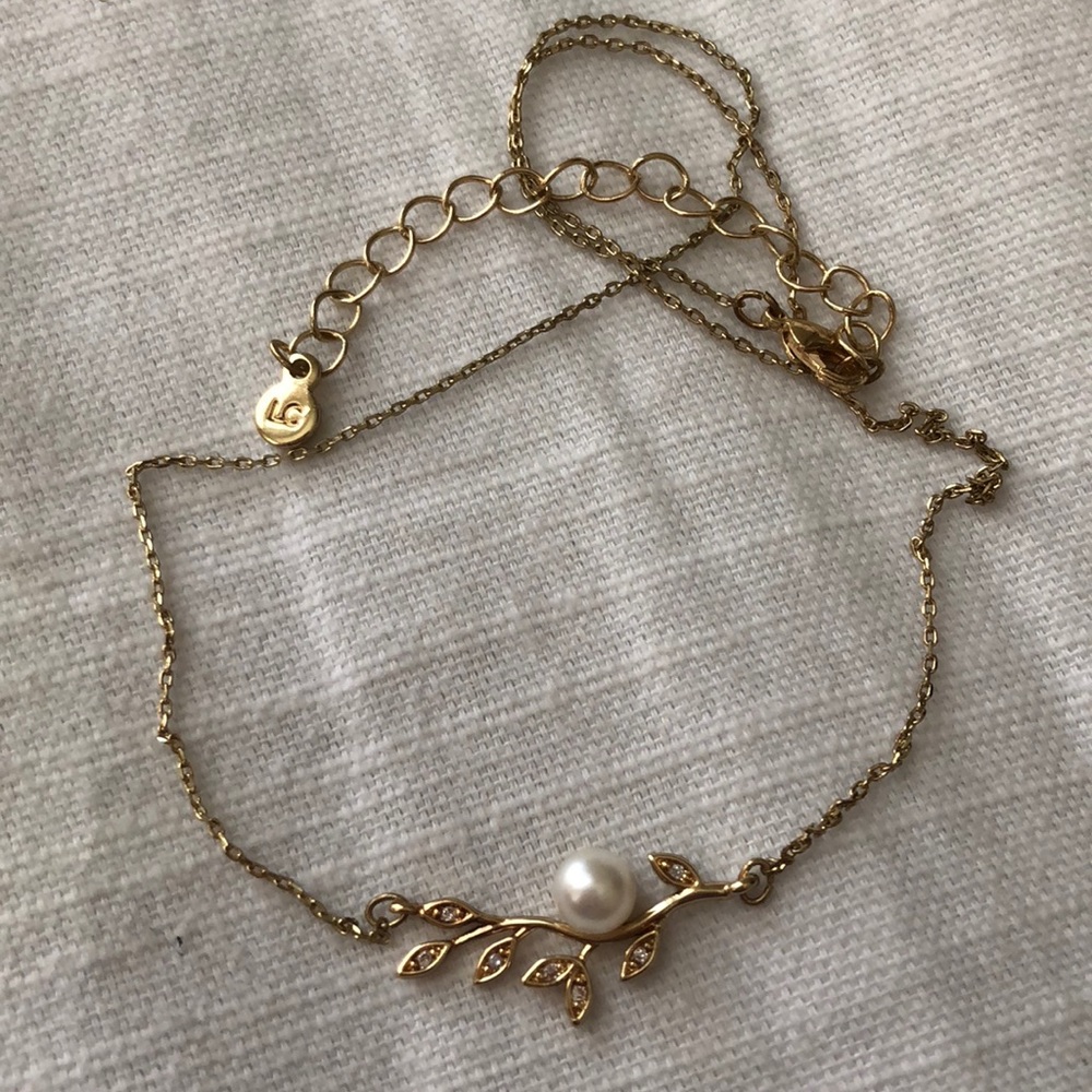 Lauren Conrad Stem & Leaf Necklace